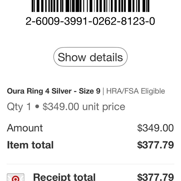 Oura Gen 4 Silver Smart Ring - Picture 7 of 7